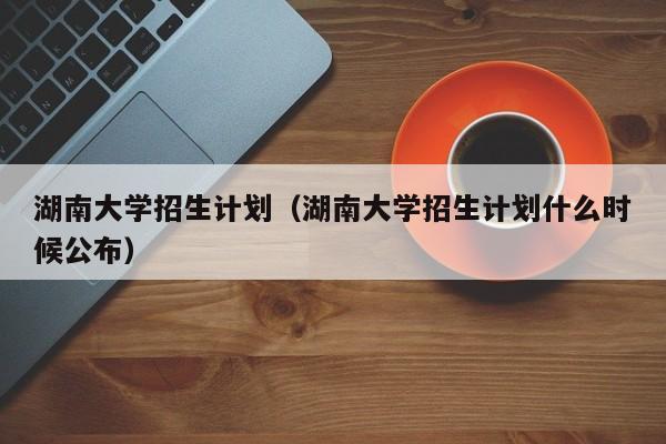 湖南大学招生计划（湖南大学招生计划什么时候公布）