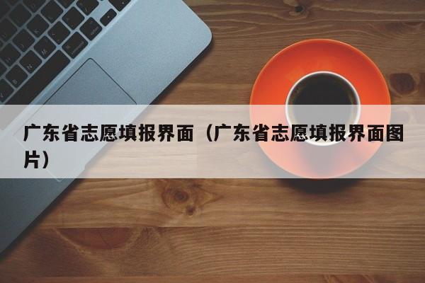 广东省志愿填报界面（广东省志愿填报界面图片）